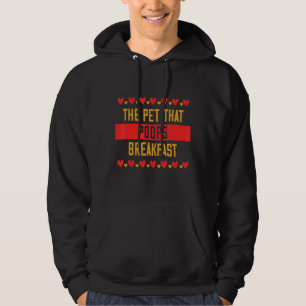 Veste À Capuche L'Animal Qui Poops Humour Petit-Déjeuner Cite