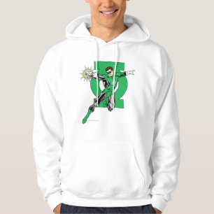 Veste À Capuche Lanterne verte avec l'arrière - plan de logo