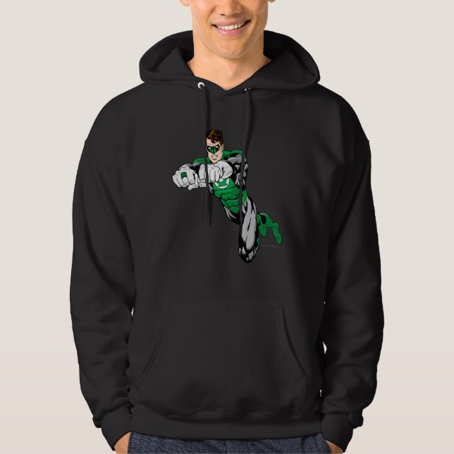 Veste À Capuche Lanterne verte - Les deux bras en avant (Devant)