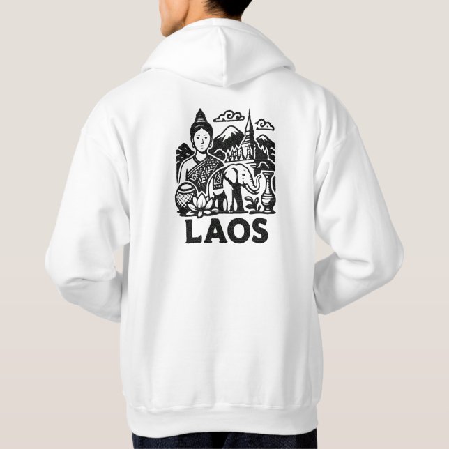 Veste À Capuche lao culturel (Dos)