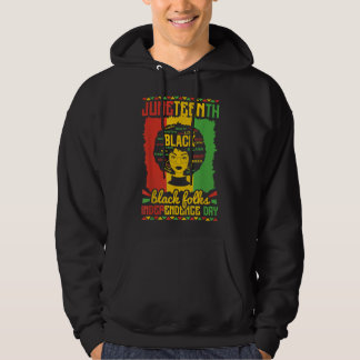 Veste À Capuche Le 19ème Jour de l'Indépendance des Noirs Sweatshi
