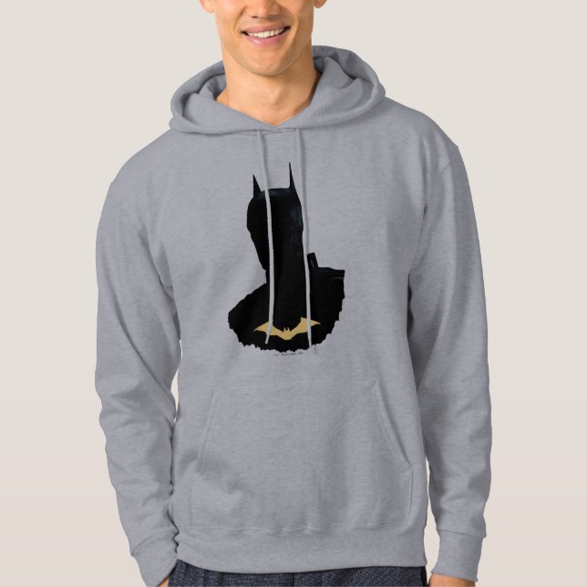 Veste À Capuche Le Batman Avec Symbole De Chat D'Or (Devant)
