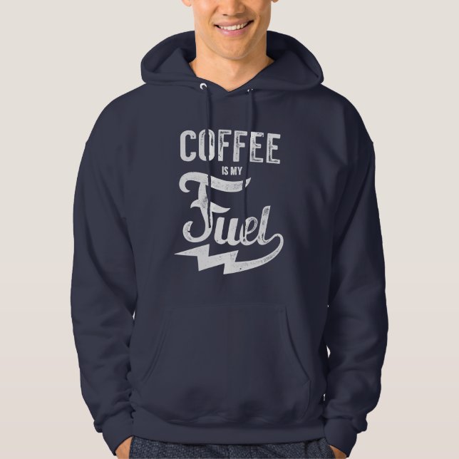 Veste À Capuche Le Café Est Mon Carburant (Devant)