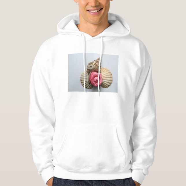 Veste À Capuche Le camélia et les coquilles (Devant)