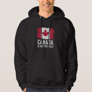Veste À Capuche Le Canada n'est pas à vendre Feuille d'érable Vint