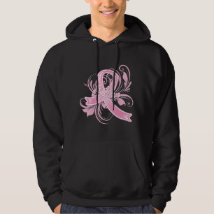 Veste À Capuche Le cancer du sein croient le ruban de Flourish