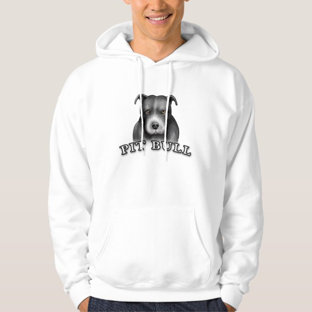 Veste À Capuche Le chien de pitbull conçoivent le T-shirt en (Devant)