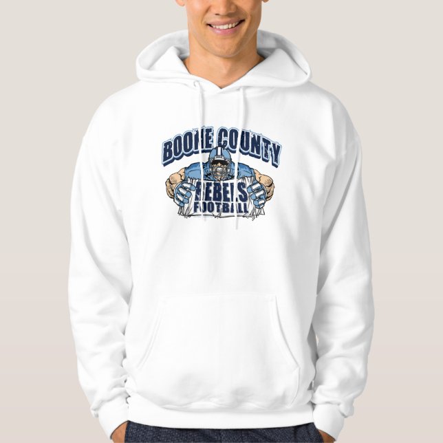 Veste À Capuche Le comté de Boone se rebelle le football (Devant)
