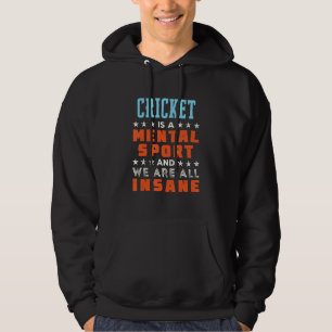 Veste À Capuche Le cricket est un sport mental Joueur 1