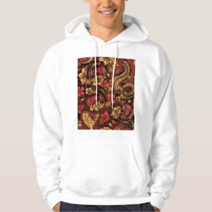 Veste À Capuche Le dragon japonais koi motif.