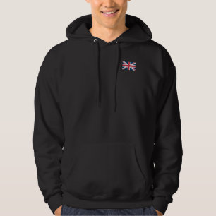 Veste À Capuche Le drapeau britannique Union Jack Hommes Noir