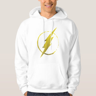 Veste À Capuche Le Flash Emblème de la poitrine jaune