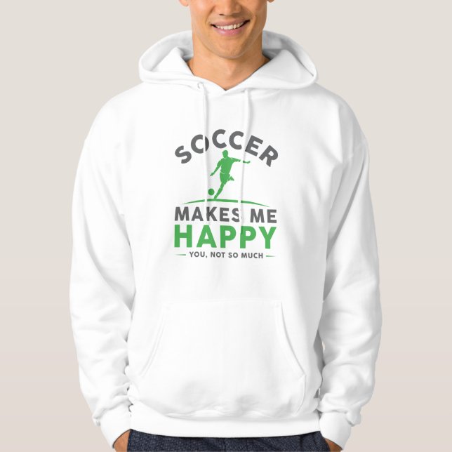 Veste À Capuche Le Football Me Rend Heureux (Devant)