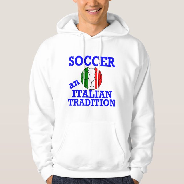 Veste À Capuche Le football, une tradition italienne (Devant)