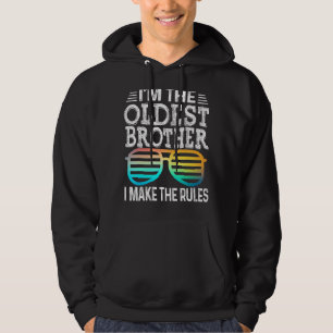 Veste À Capuche Le Frère Le Plus Âgé Je Fais Des Règles Qui Corres