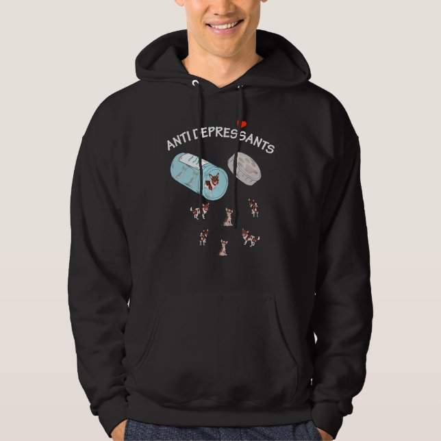 Veste À Capuche Le meilleur antidépresseur Chihuahuas (Devant)