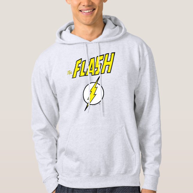 Veste À Capuche Le nom Flash et logo d'éclair (Devant)