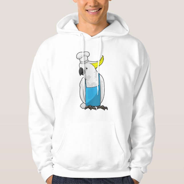 Veste À Capuche Le perroquet en tant que chef avec casquette Cuisi (Devant)