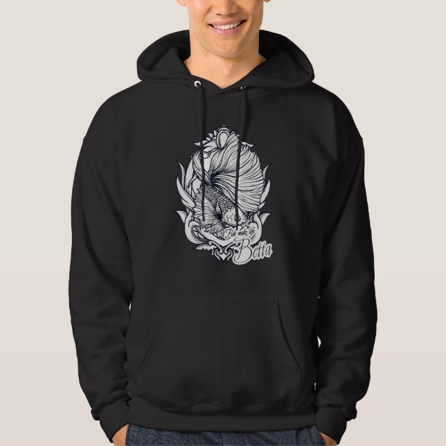 Veste À Capuche Le poisson fait la vie Betta Aquarium Aquarist Poi (Devant)