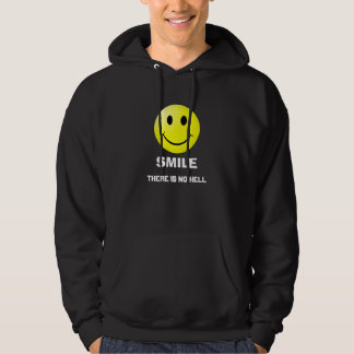 Veste À Capuche Le sourire là n'est aucun noir d'enfer