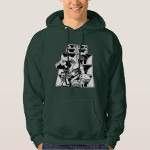 Le sweatshirt à capuchon des hommes de pile de