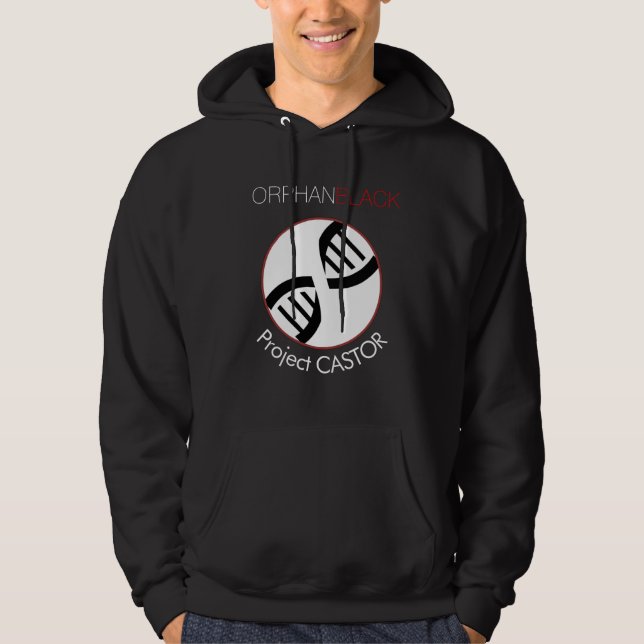 Veste À Capuche Le sweatshirt de projet des hommes noirs orphelins (Devant)