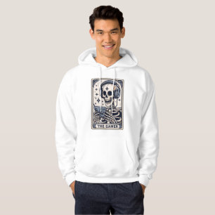 Veste À Capuche Le T-Shirt avec la carte de tarot du squelette de