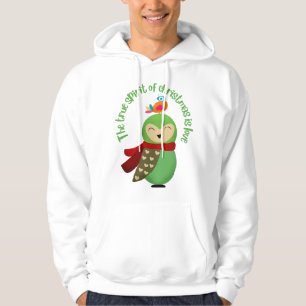 VESTE À CAPUCHE LE VÉRITABLE ESPRIT DE NOËL EST LOVE HELLO 2022 