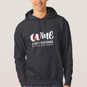 Veste À Capuche Le vin n'est pas la réponse