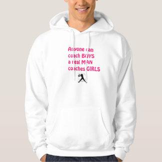Veste À Capuche Le vrai base-ball de Filles-Fastpitch d'entraîneur
