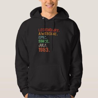 Veste À Capuche Légendaire Épopée stupéfiante depuis juillet 1983 
