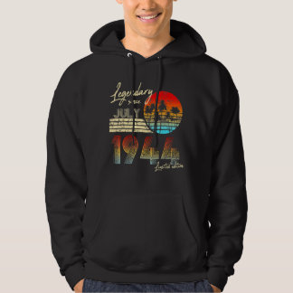 Veste À Capuche Légende de l'anniversaire depuis juillet 1944