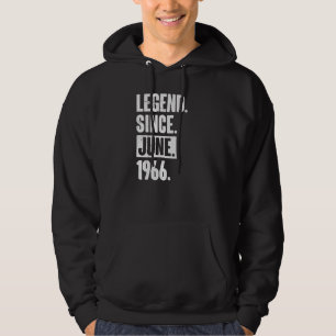 Veste À Capuche Légende depuis juin 1966 56 ans 56e anniversaire