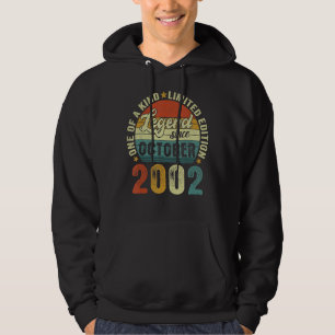 Veste À Capuche Légende depuis octobre 2002 20 ans 20e anniversair