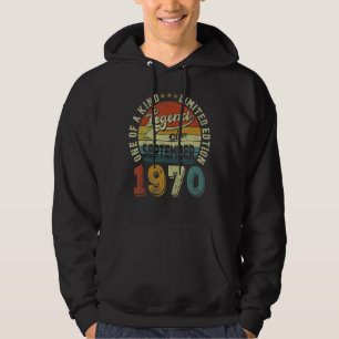 Veste À Capuche Légende depuis septembre 1970 52 ans 52e oiseau