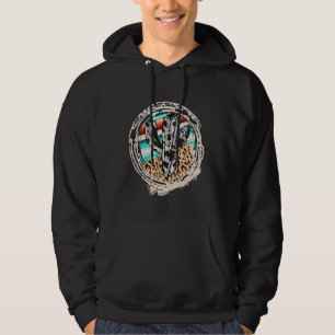 Veste À Capuche Léopard Vache Motif Cactus Serape Imprimer Cowgirl