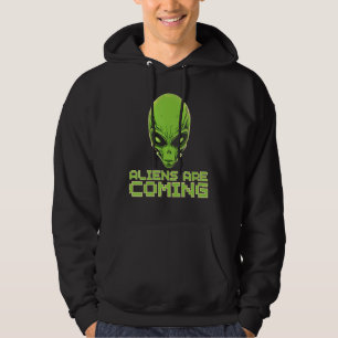 Veste À Capuche Les Aliens arrivent Tête d'alien Festival Humain U