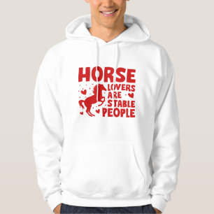 Veste À Capuche Les Amateurs De Cheval Sont Des Gens Stables