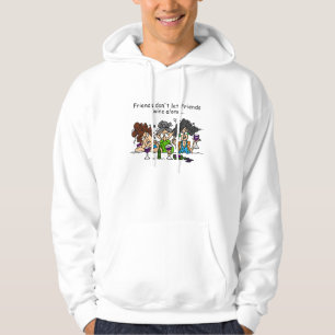 Veste À Capuche Les amis ne laissent pas seul le vin d'amis