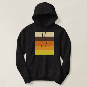 Veste À Capuche les années 70 Motif de couleurs triées rétro