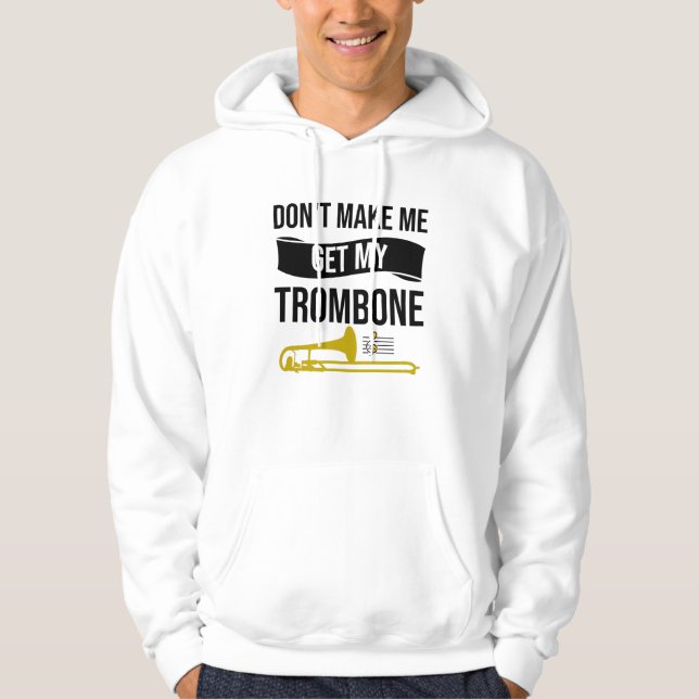Veste À Capuche Les cadeaux du joueur de Trombone| Tromboniste de  (Devant)
