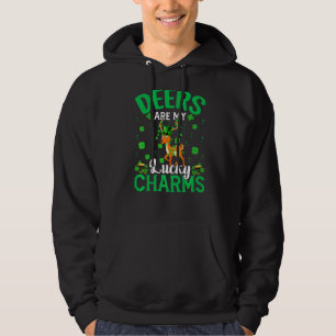 Veste À Capuche Les Cerfs Drôle Sont Mes Charms Chanceux Deer St P