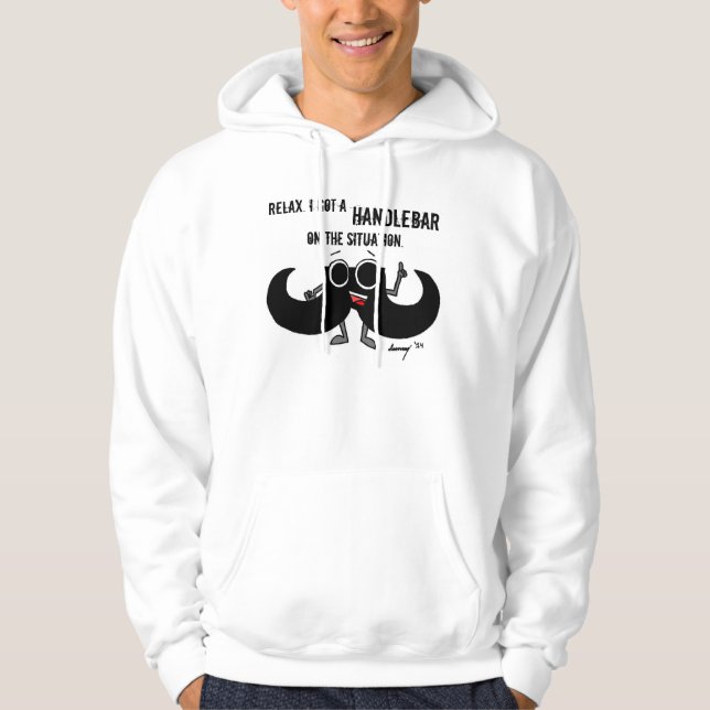 Veste À Capuche Les Chemises Moustache 'ONT UN HANDLEBAR SUR LA SI (Devant)