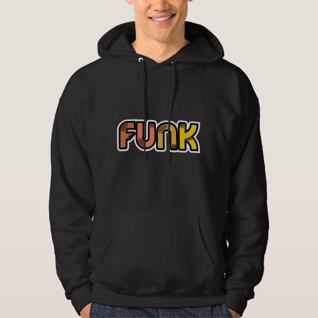 Veste À Capuche Les hommes de Funk dans le noir (Devant)