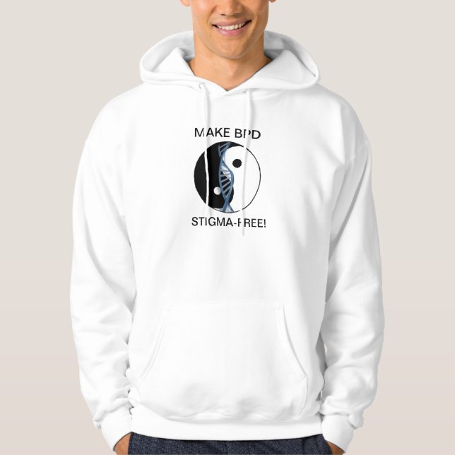 Veste À Capuche Les hommes "FONT le baril par jour STIGMA-FREE !" (Devant)