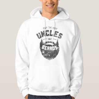 Veste À Capuche Les Meilleurs Oncles des Hommes Ont des Barbes Drô