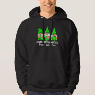 Veste À Capuche Les mignons Gnomes Paix Espoir Amour Mentale Santé