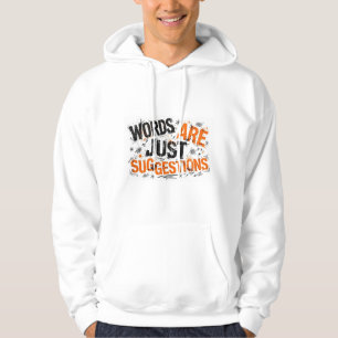 Veste À Capuche Les mots ne sont qu'une suggestion drôle ADHD Swea