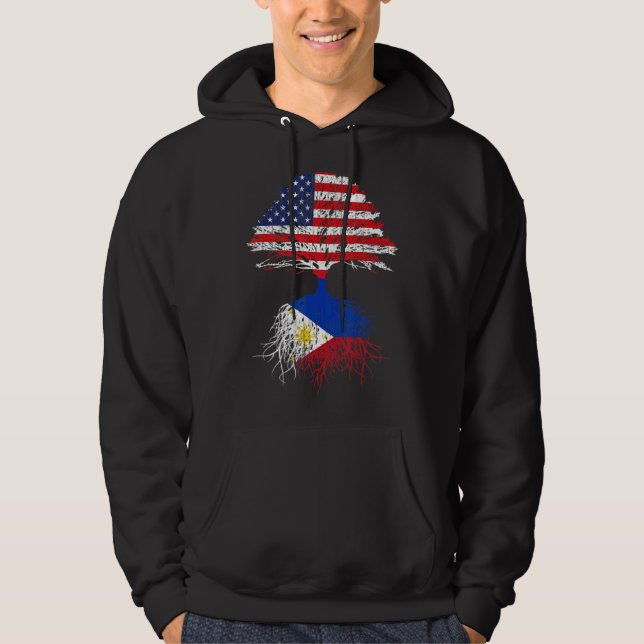 Veste À Capuche Les Philippines Cultivées Américaines Roots Philip (Devant)