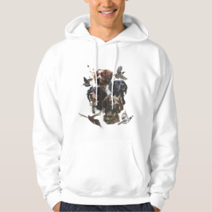 Veste À Capuche Les Spaniels de Bretagne , Saison de chasse aux oi